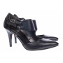 Pantofi stiletto dama din piele naturala toc 8cm - Model Roxanne Negru